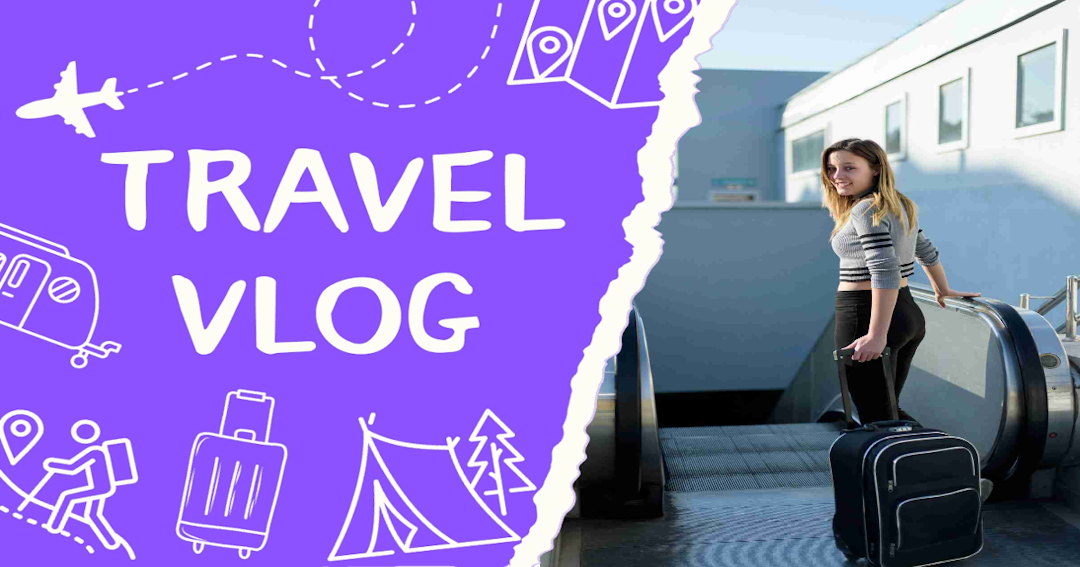 Purple Travel Vlogger Design